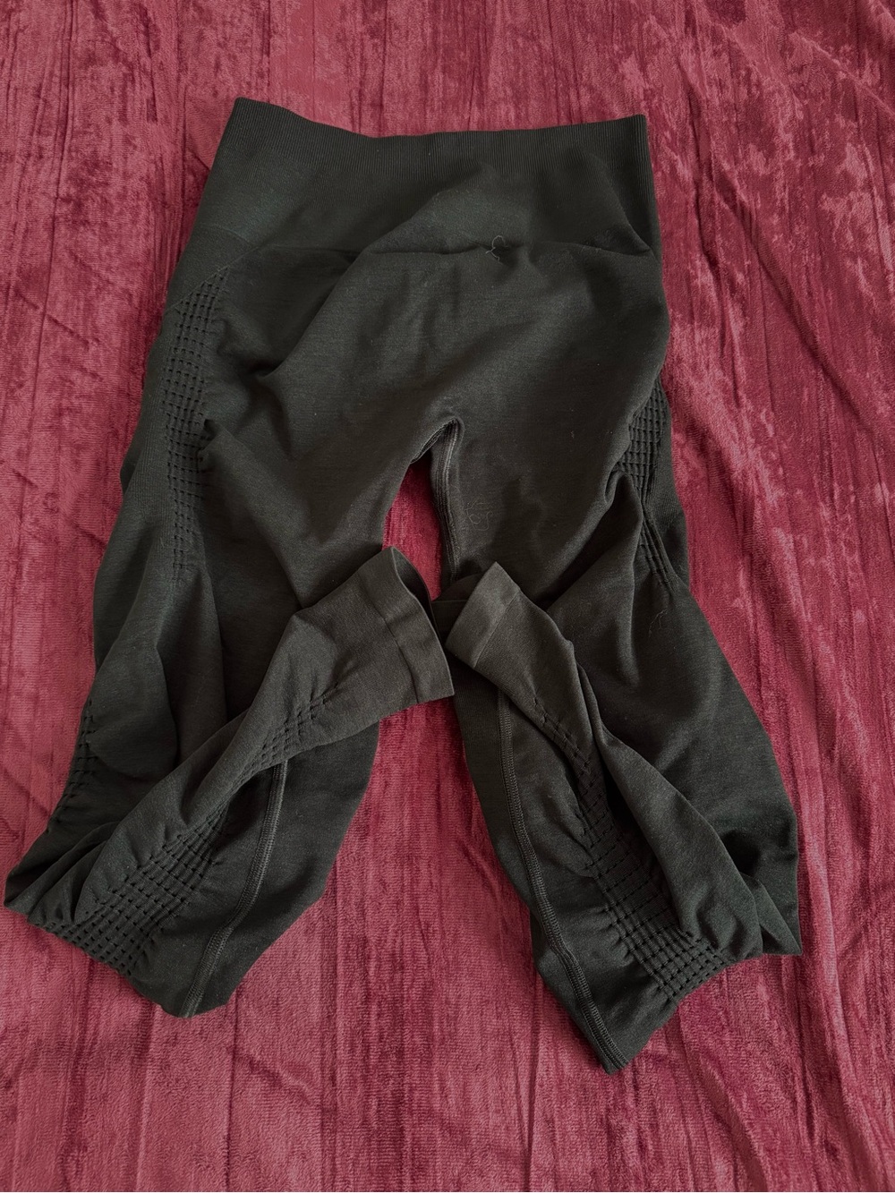 Black Seam-Detail Leggings Amplify